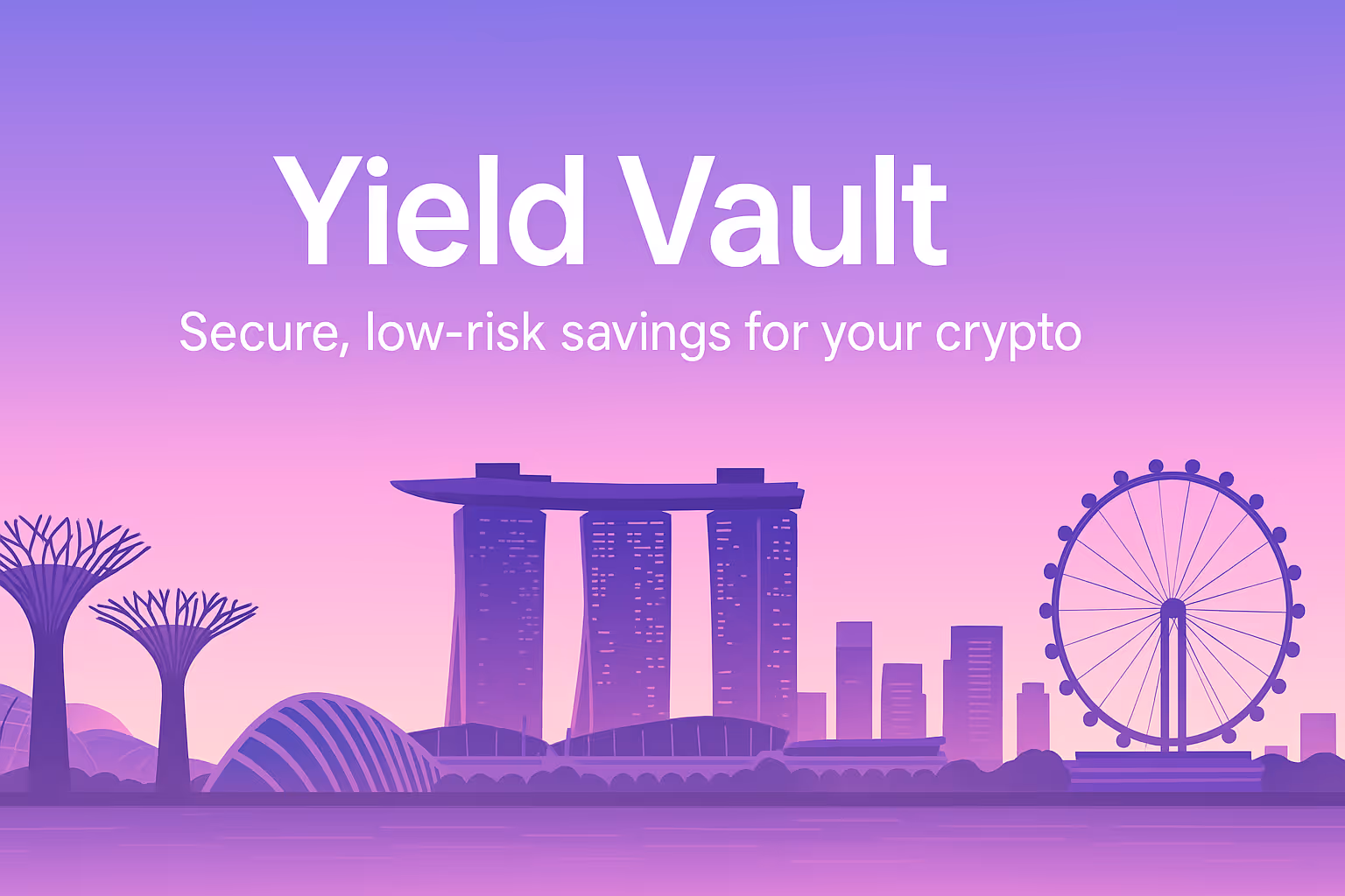TOKEN2049 Singapore skyline with Marina Bay Sands and Singapore Flyer