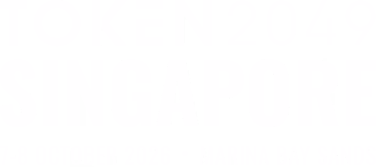 White text logo reading 'TOKEN2049 Dubai' with smaller text below saying '7-8 October 2026'